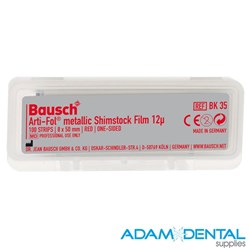 Bausch Arti-Fol Metallic 12µ Red 1 Sided 8x60mm 100/pk