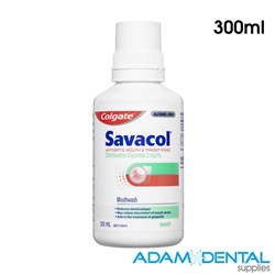 Colgate Savacol Alcohol Free Mouth & Throat Rinse 300ml x 6