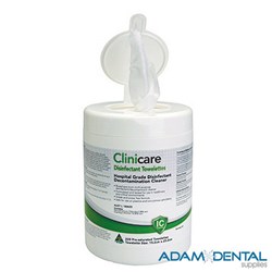 Clinicare Hospital Grade Disinfectant Canister with 220 Wipes