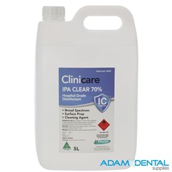 Clinicare 70% Isopropyl IPA  Alcohol 5 Litre