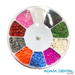 Silicone Colour Code Rings Assorted 450/pk