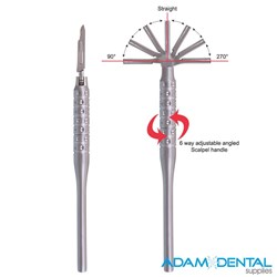 Scalpel Handle 6 Way Adjustable