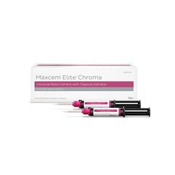MAXCEM ELITE CHROMA White dual Syringe Refill 5gx 2 & 24 tips