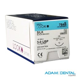 Look Silk Sutures 3-0 3/8c 19mm #X784B