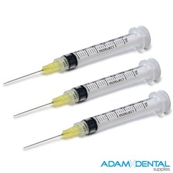 Monoject Endodontic Syringes With Needle 27G 1 1/4" 100pk