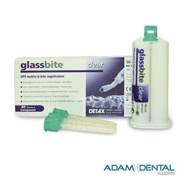 Detax Glass Bite Registration Material 50ml + Tips