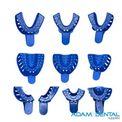 Disposable Impression Trays Blue 12/pk