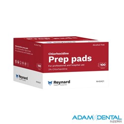 Reynard Prep Pads 2% Chlorhexidine, Alcohol Free