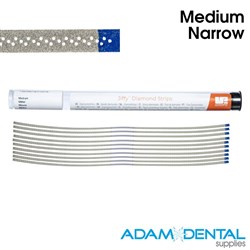 Jiffy Diamond Strips Narrow Med Perforated Blue Pack of 10