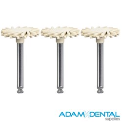 JIFFY Polisher Natural Fine Spiral Wheel Pack of 3