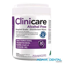 Clinicare Alcohol Free Hospital Disinfectant WIpes & Refills