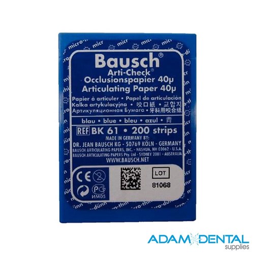 Bausch Articulating 200 Precut Strips Red & Blue