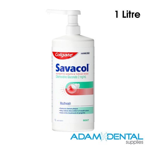 Colgate Savacol Alcohol Free Pre-op Mint Mouthrinse 1L 3PK