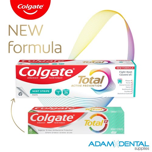 Colgate Toothpaste Total Mint Stripe 115g x 12