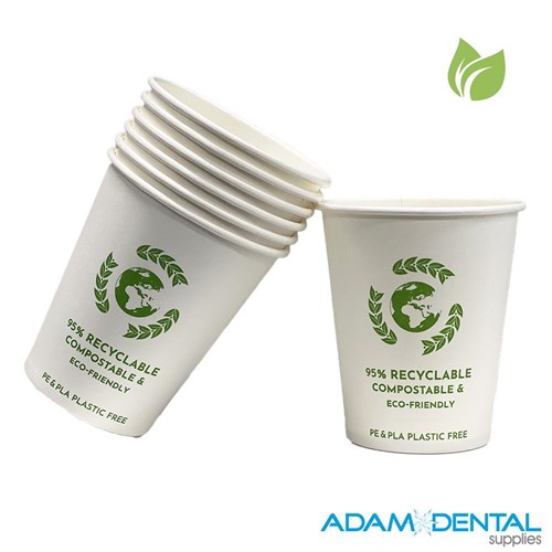 CyberTech Paper Cup Compostable Eco-friendly x1000