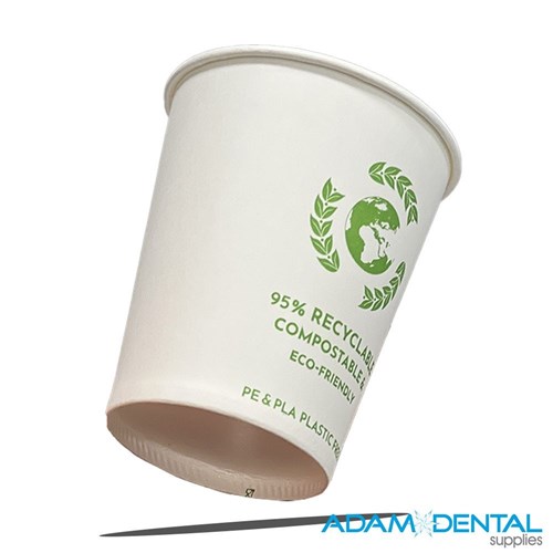 CyberTech Paper Cup Compostable Eco-friendly x1000