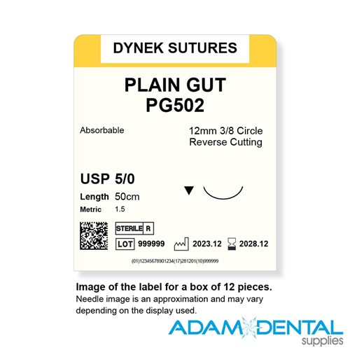 5/0 50cm 12/pk 12mm 3/8 Circ RC
