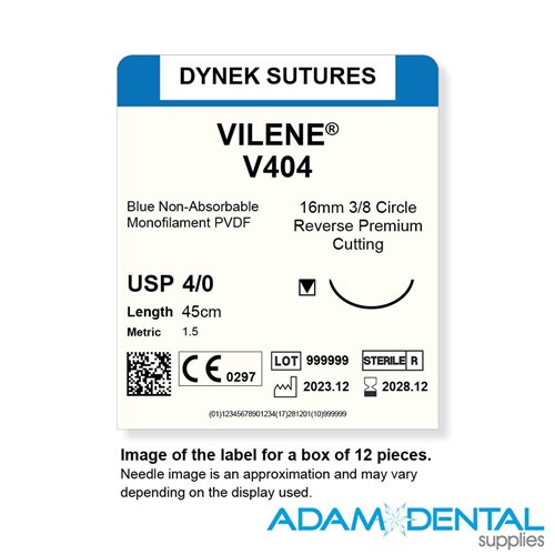 4/0 45cm 12/pk 16mm 3/8 Circ RC