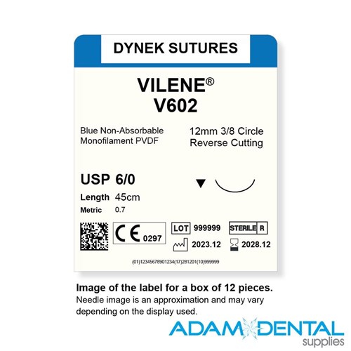 6/0 45cm 12/pk 12mm 3/8 Circ RC