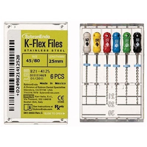 K FLEX FILES 25mm Size 15-40 Assorted Pack of 6