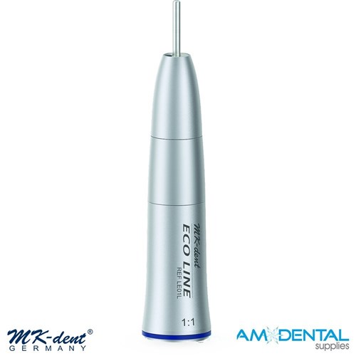 Mk-Dent  Eco Line Straight Handpiece Blue 1:1 with Light