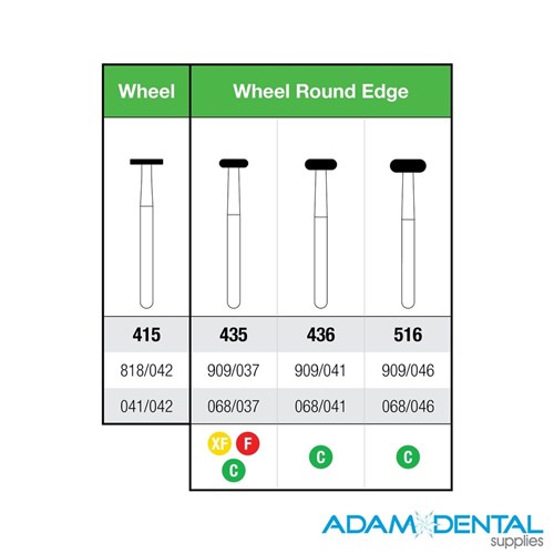High Speed Diamond Burs Wheel 5pk