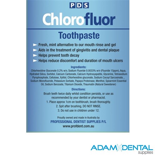 PDS Chlorofluor Toothpaste 130g
