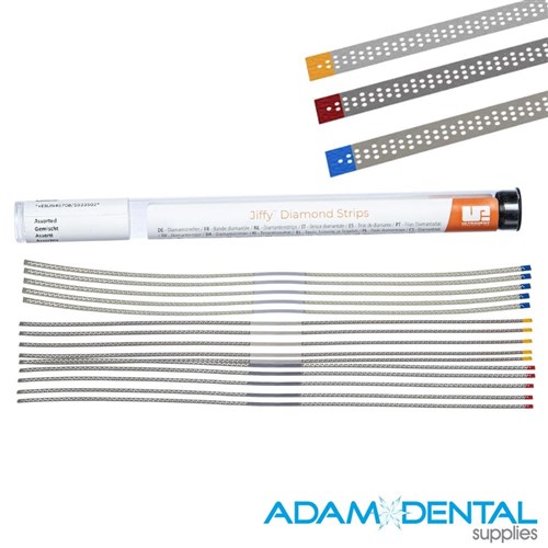 Jiffy Diamond Strips Narrow Perforated Assorted Pack of 15