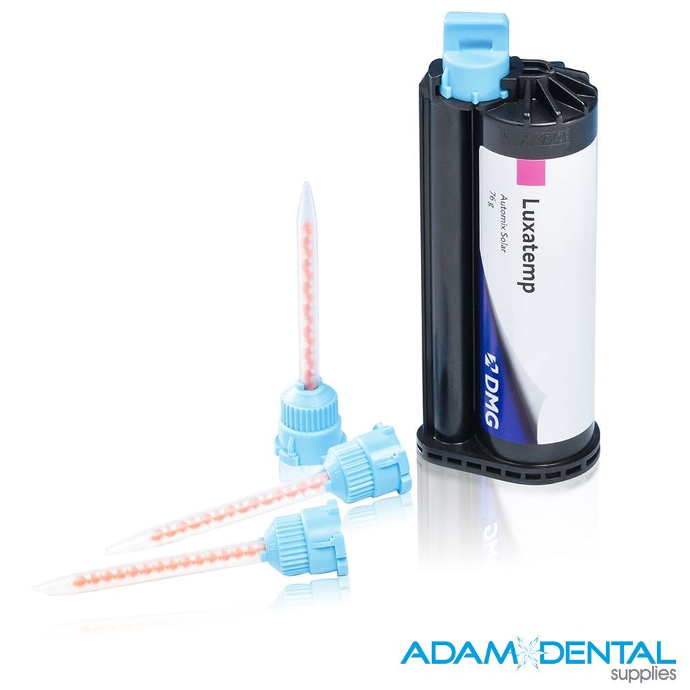 LUXATEMP Solar Plus Shade 76g Cartridge Premium Temporary Restorations Adam Dental Supplies