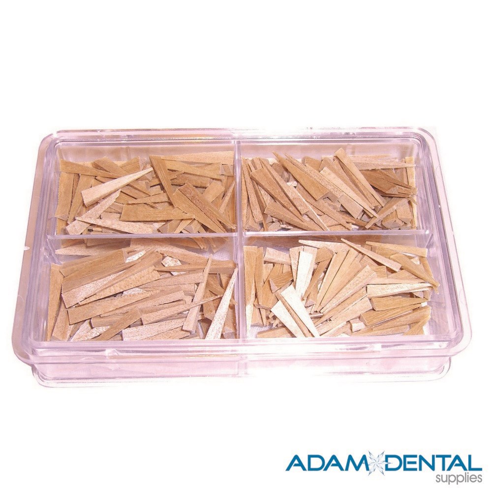 Interdental Wooden Wedges 400/pk Adam Dental Supplies Australia