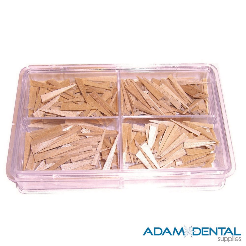 Interdental Wooden Wedges Small - Adam Dental Supplies Australia